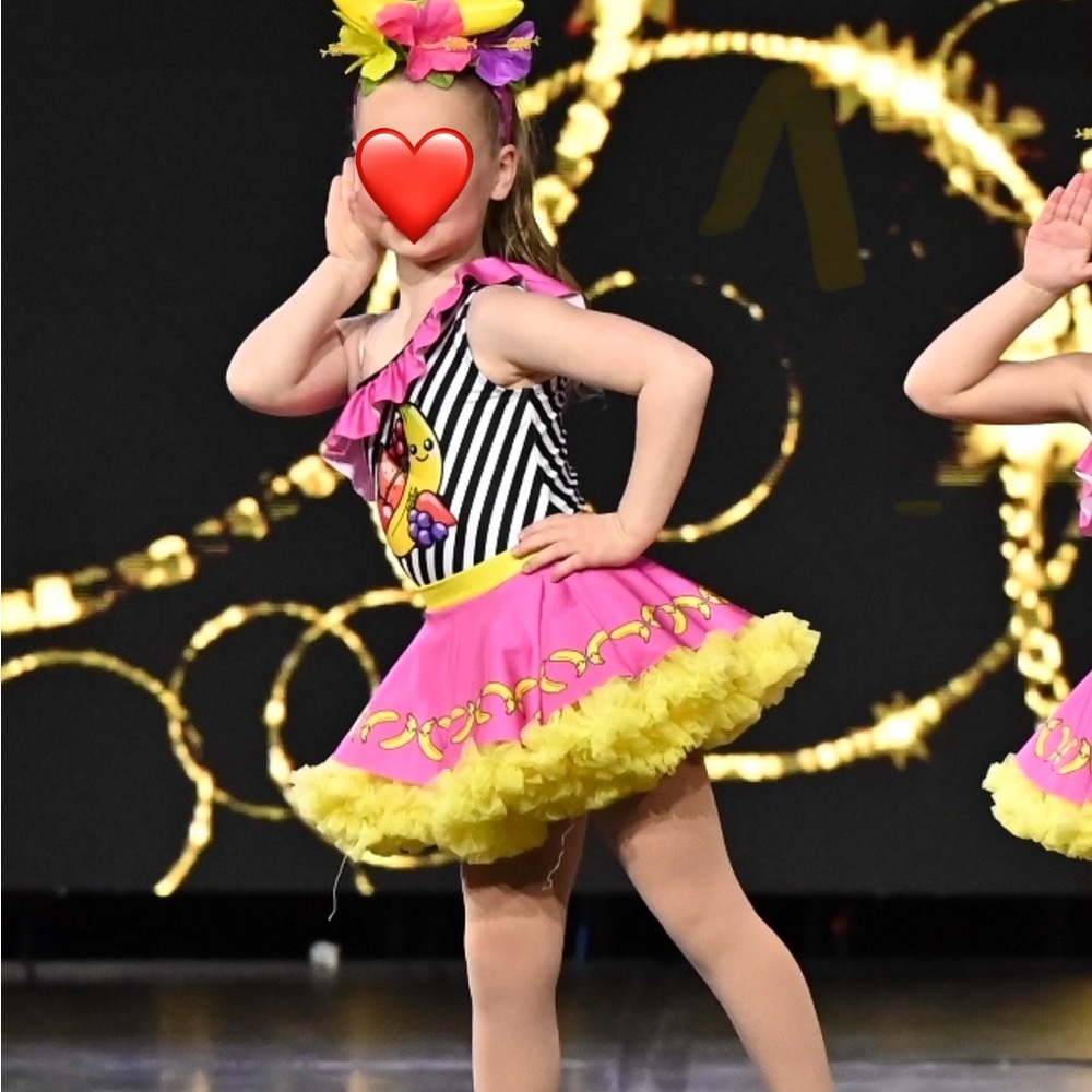 Dance Inked 3 Piece Chiquita Banana Costume with Custom Headband